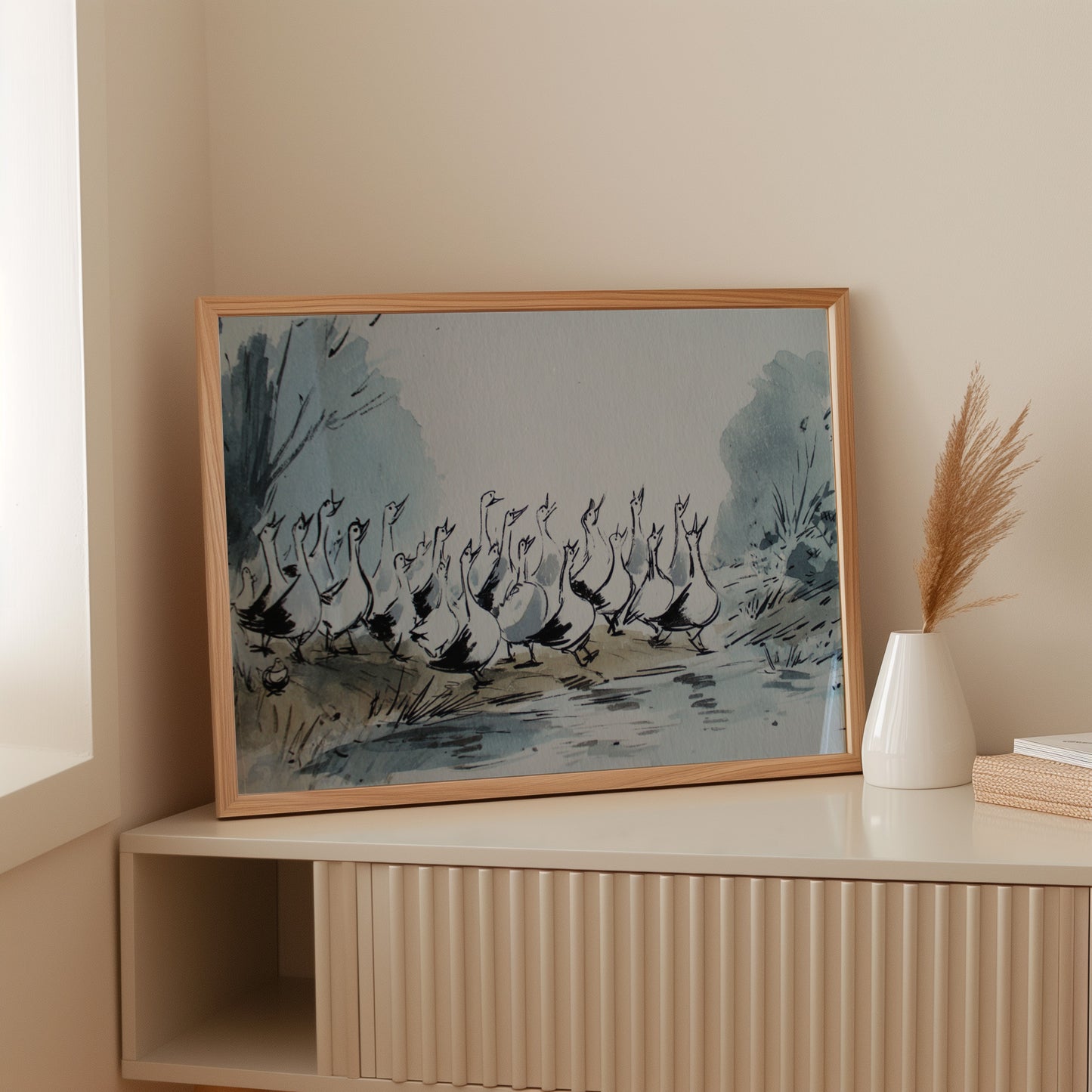 Marching Through Morning Mist