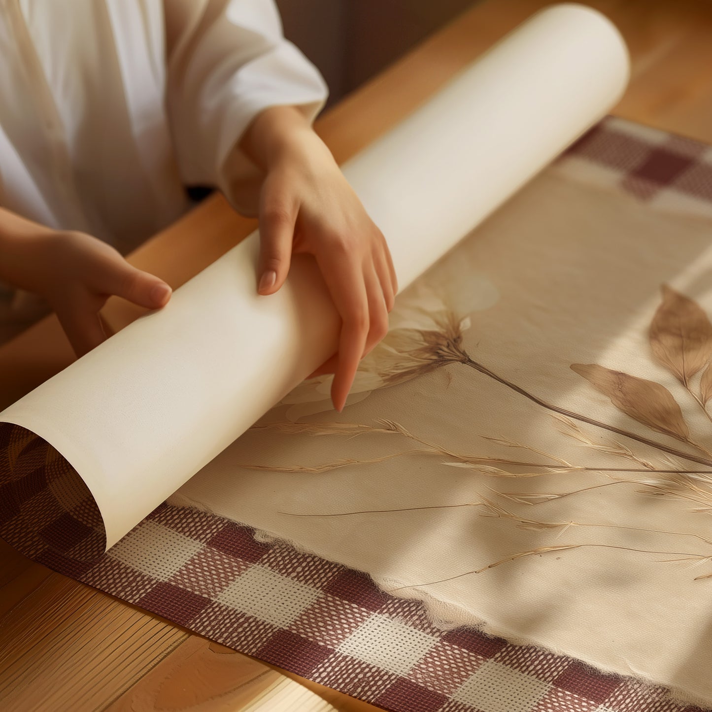 Rustic Botanicals on Gingham