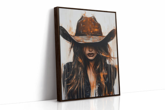 Cowgirl in Crimson – Modern Western Grit