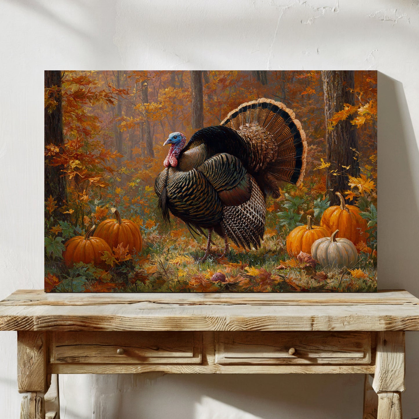 Autumn's Pride Among Pumpkin Fields