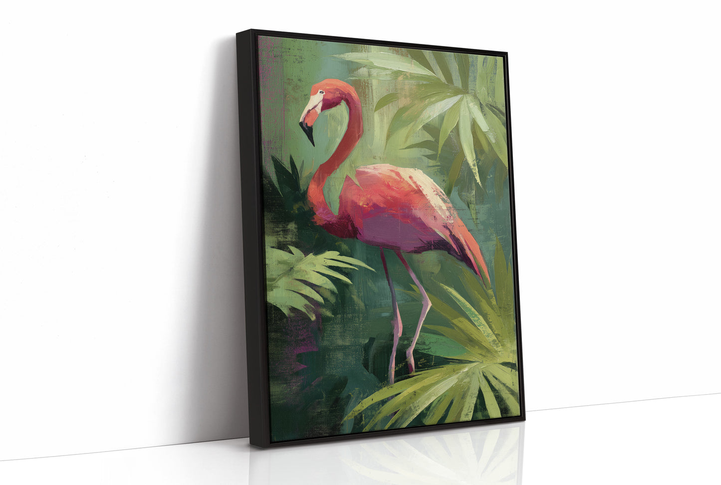 Tropical Grace Among Palm Shadows