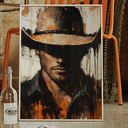 Shadowed Cowboy – Bold Western Expression