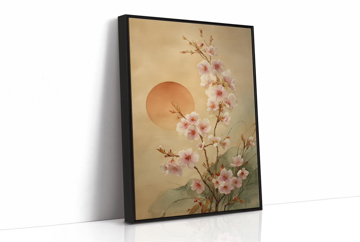 Cherry Blossoms Dance With Setting Sun