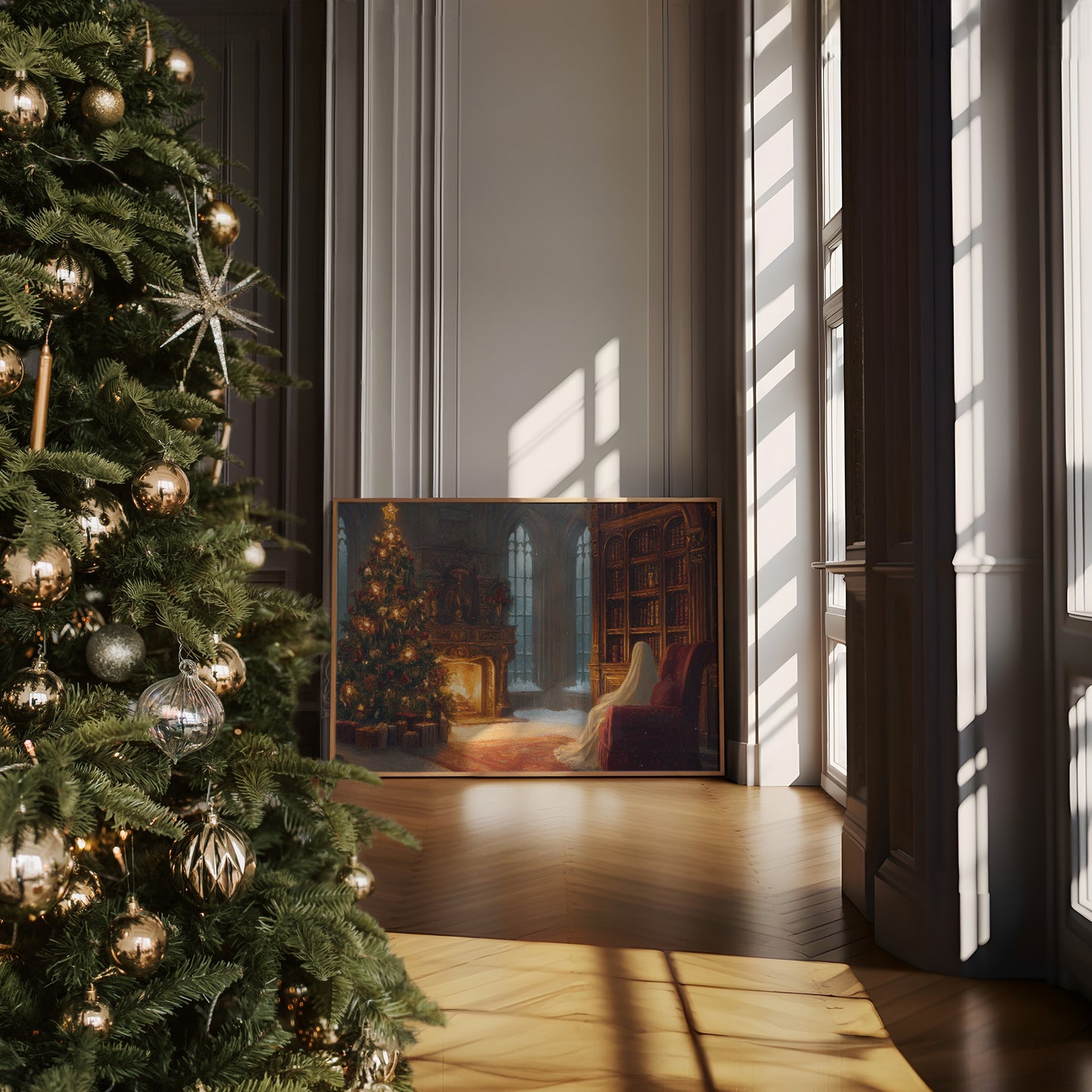 Silent Night In The Library Castle