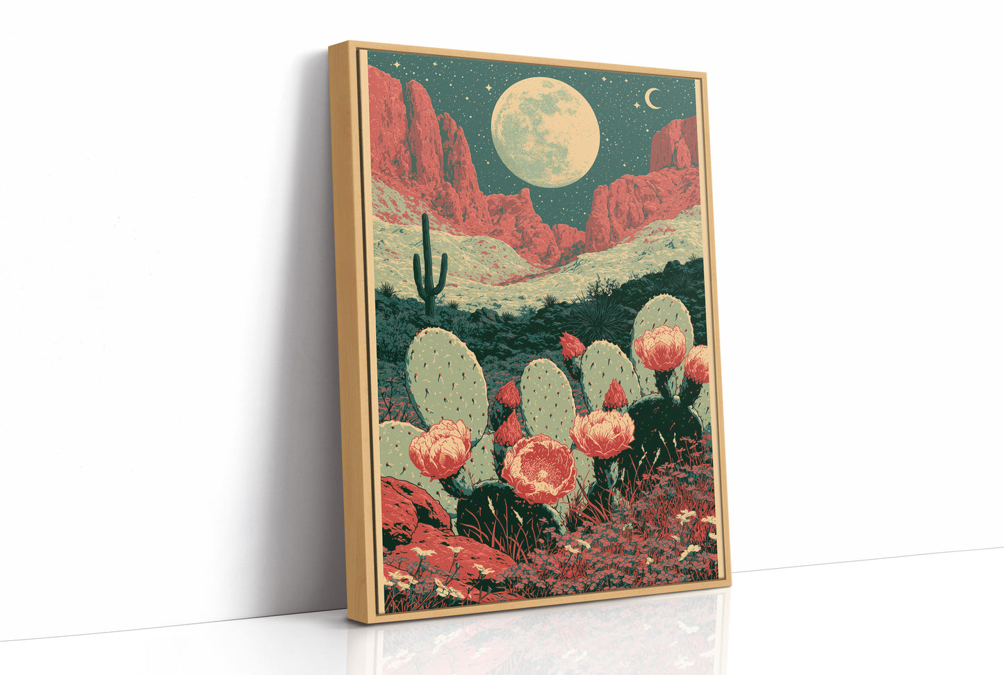 Prickly Pear in Full Bloom