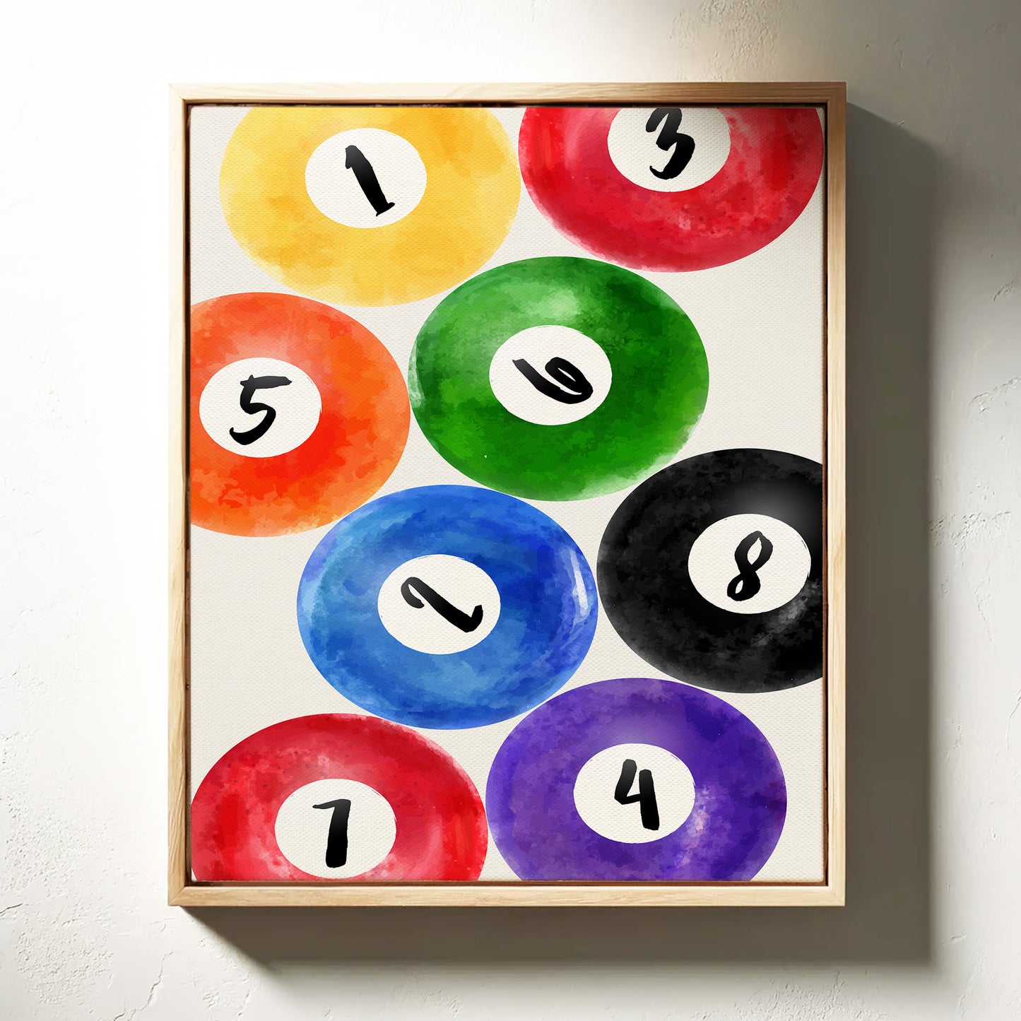 Lucky Numbers Dance In Watercolor