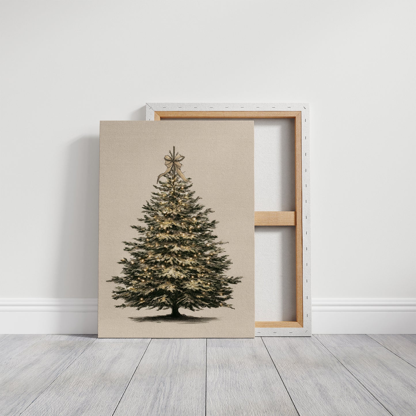 Luminous Evergreen: A Winter's Portrait