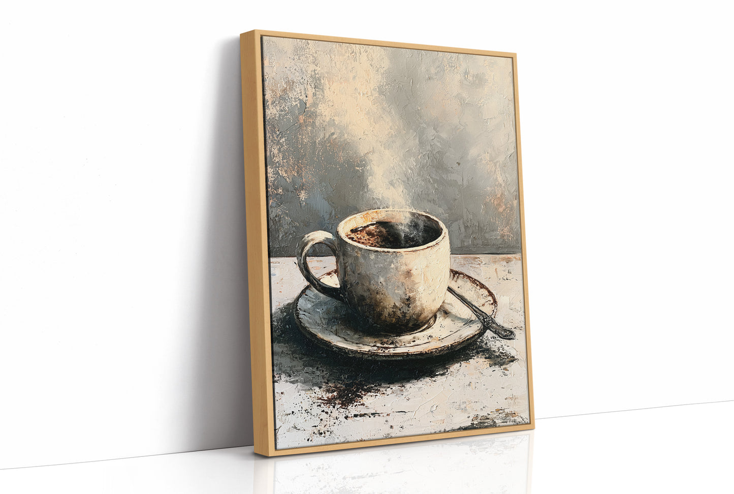Weathered Brew: A Rustic Coffee Still Life