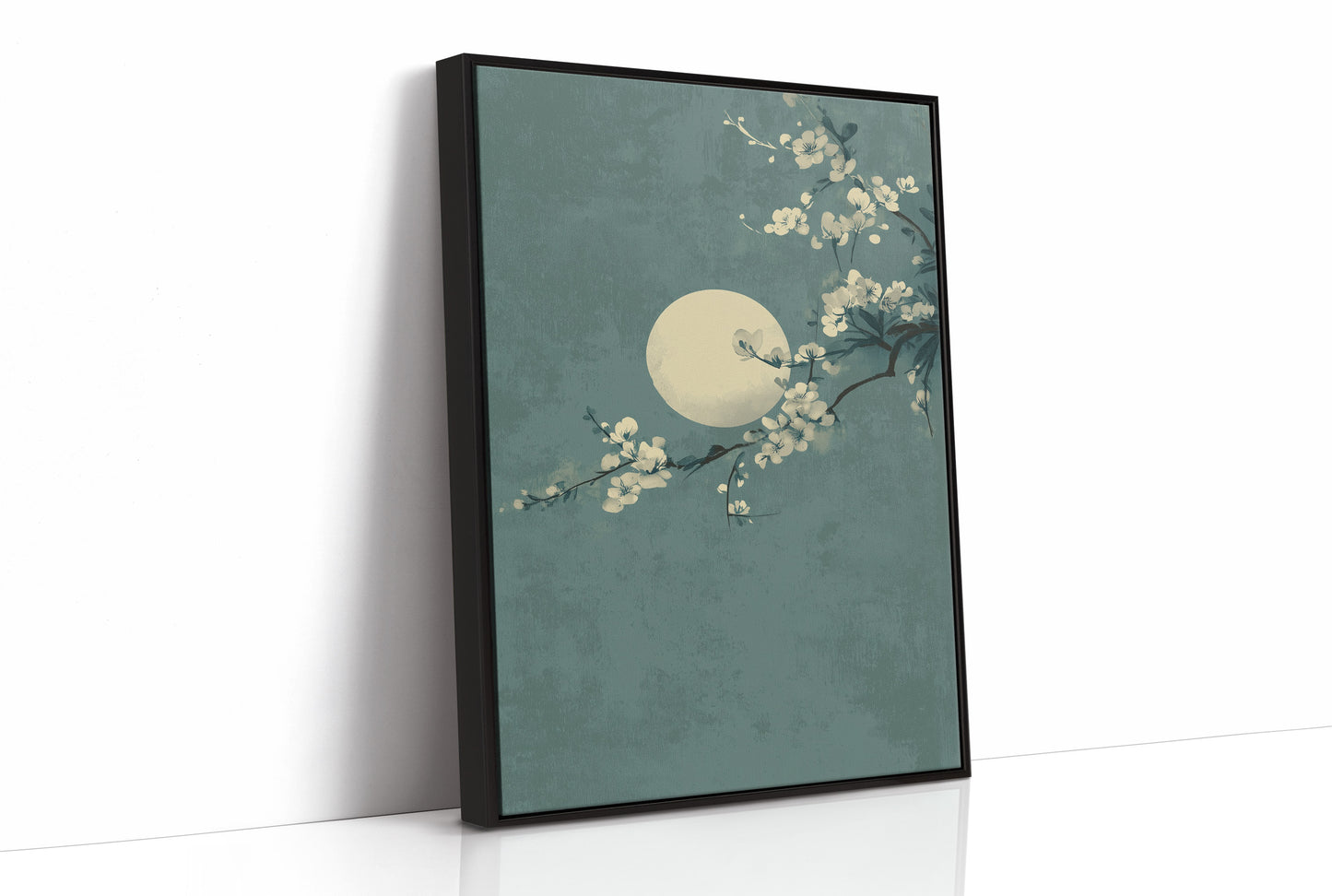 Cherry Blossoms Dance Under Moonlight