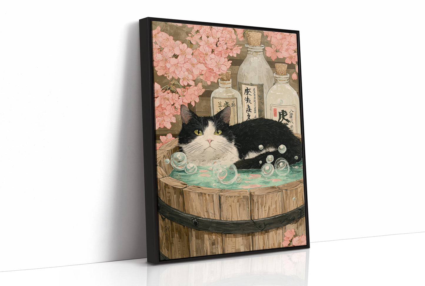 Sake Bath Under Cherry Blossoms