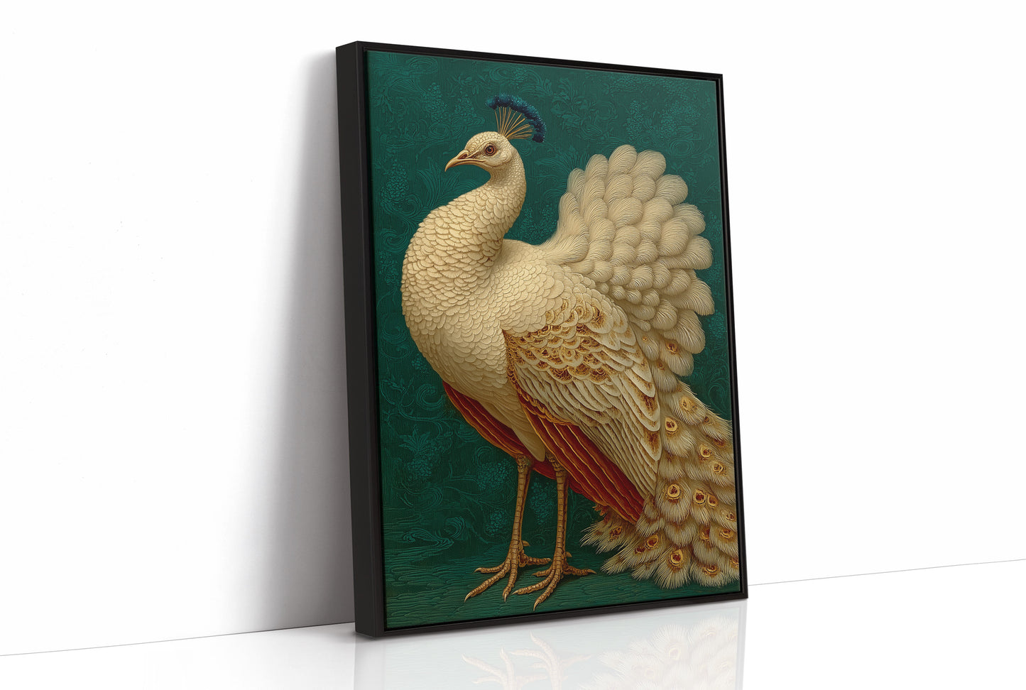 Regal Peacock In Emerald Court