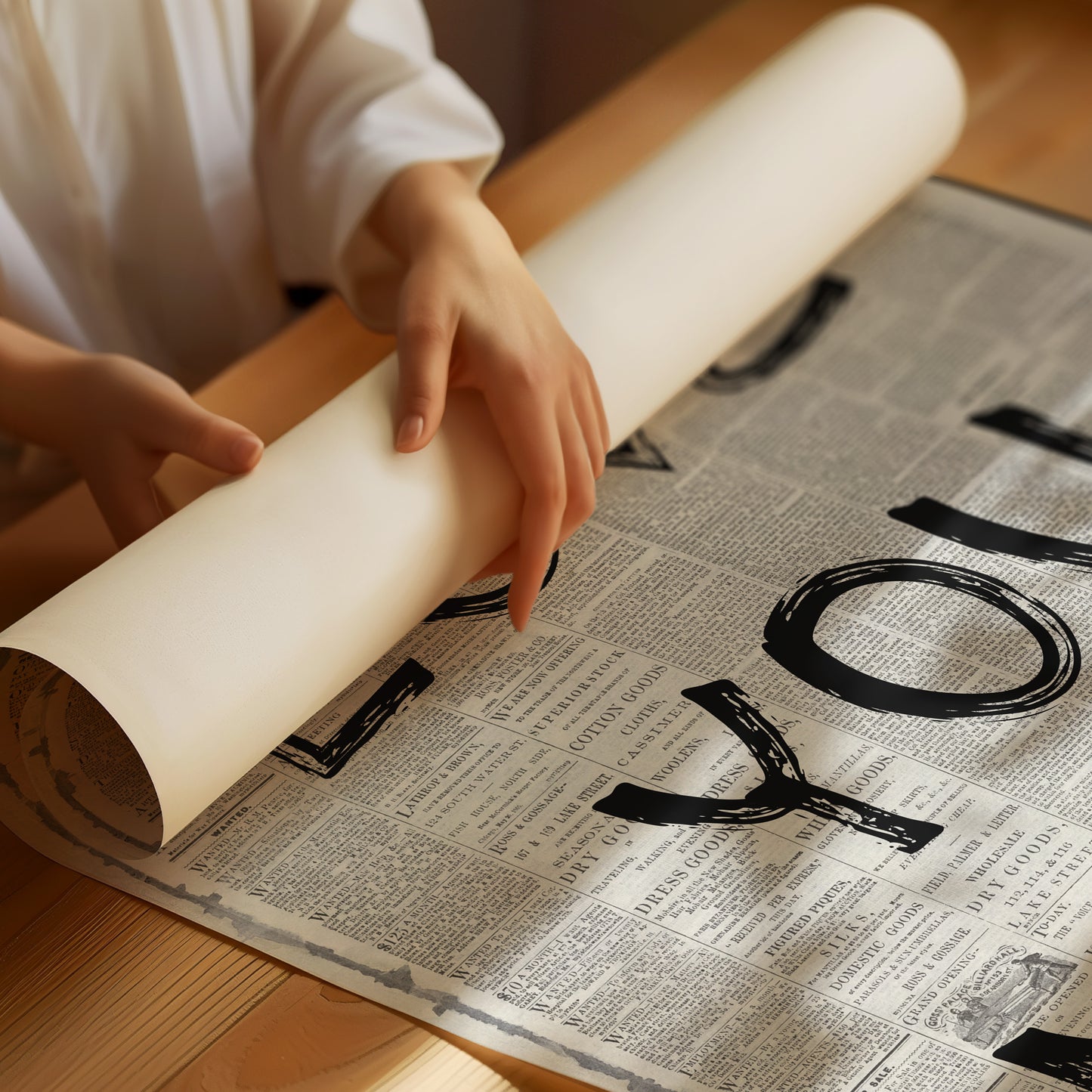 Bold Declarations on Vintage Headlines