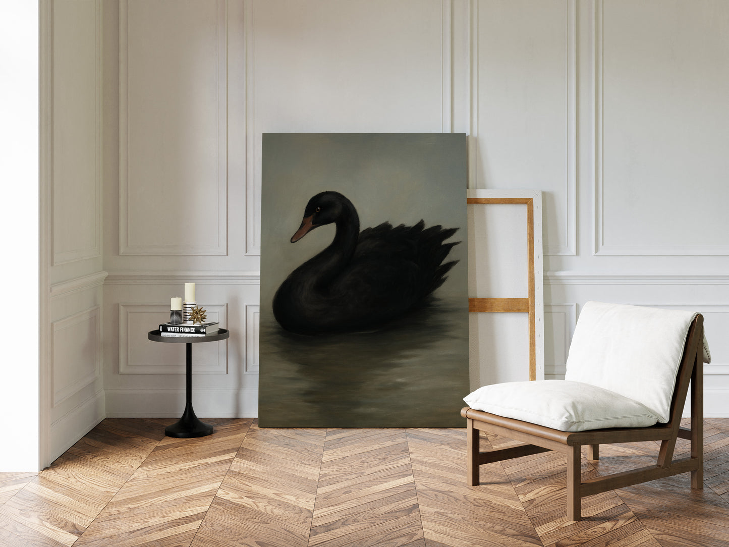 Black Swan on Still Water