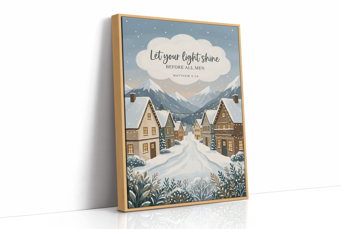 Let Your Light Shine: Snowy Alpine Village