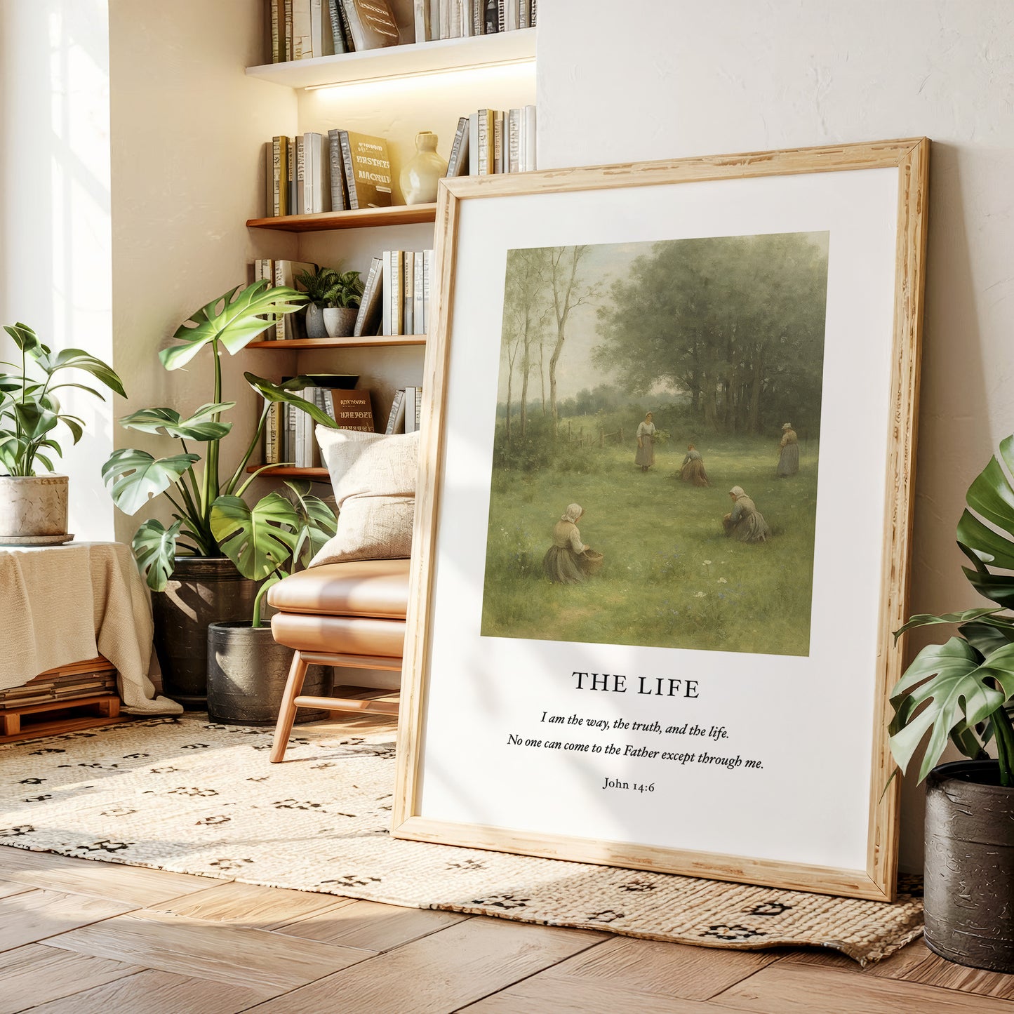 The Life John 14 Pastoral Scripture Print