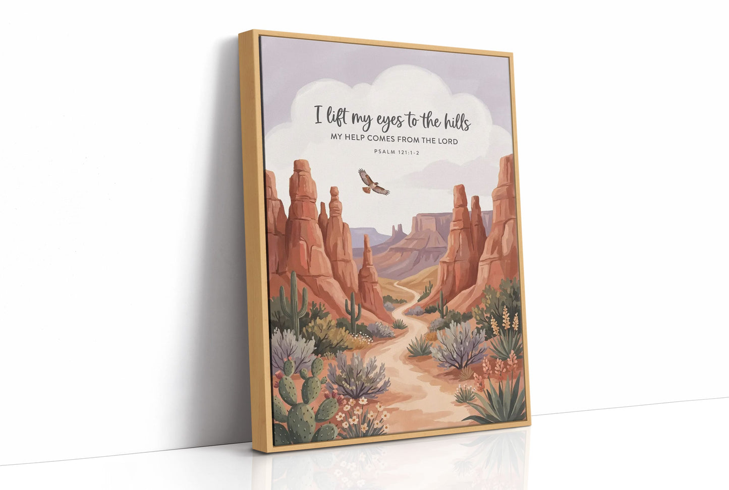 I Lift My Eyes to the Hills: Desert Canyon Path