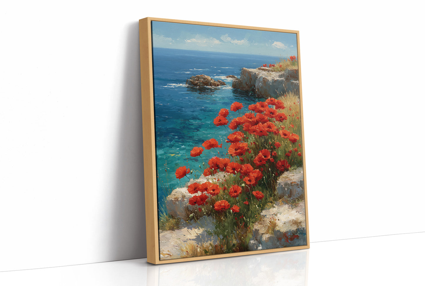 Poppies Above the Sea