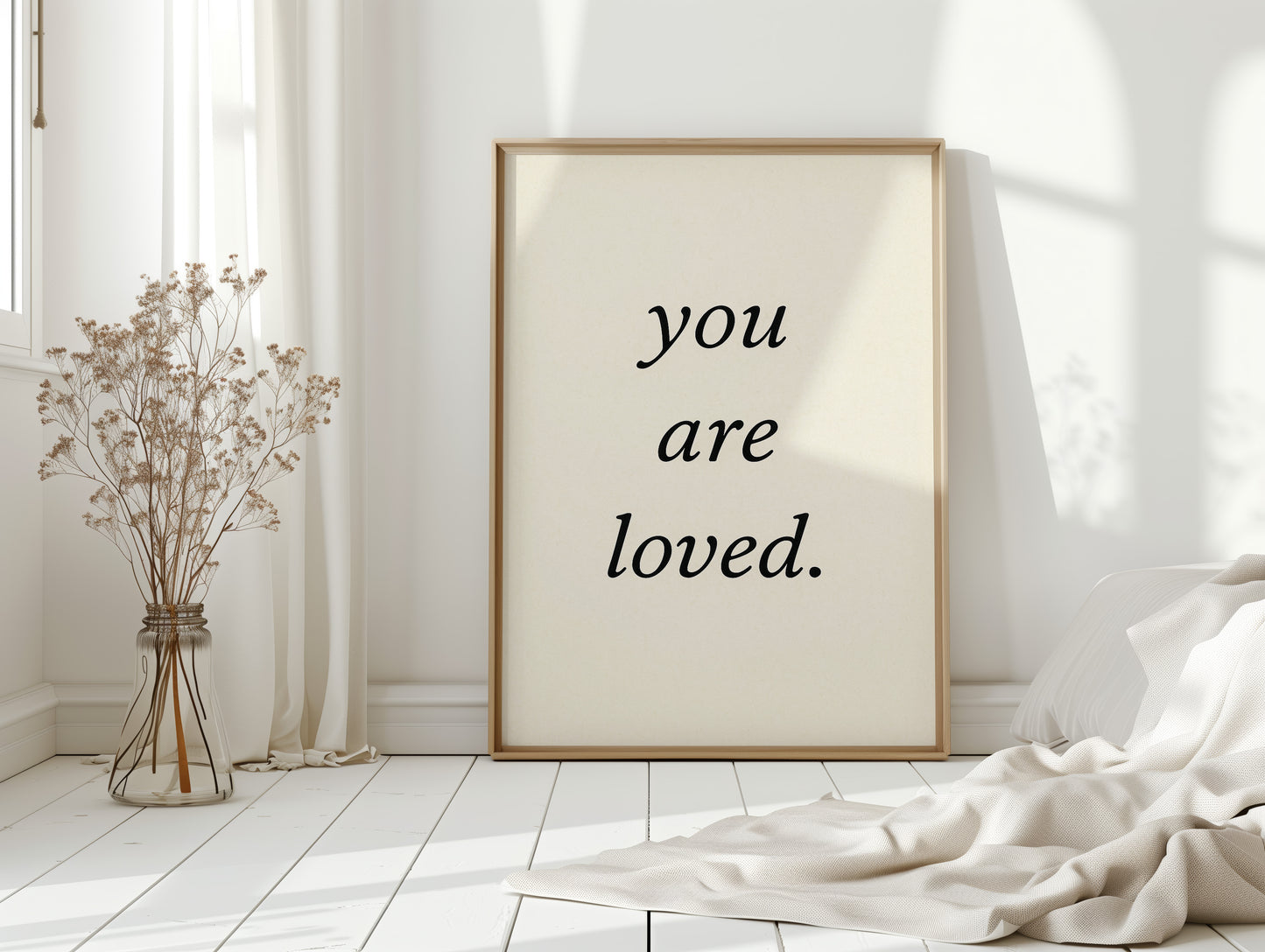 You Are Loved Minimalist Print