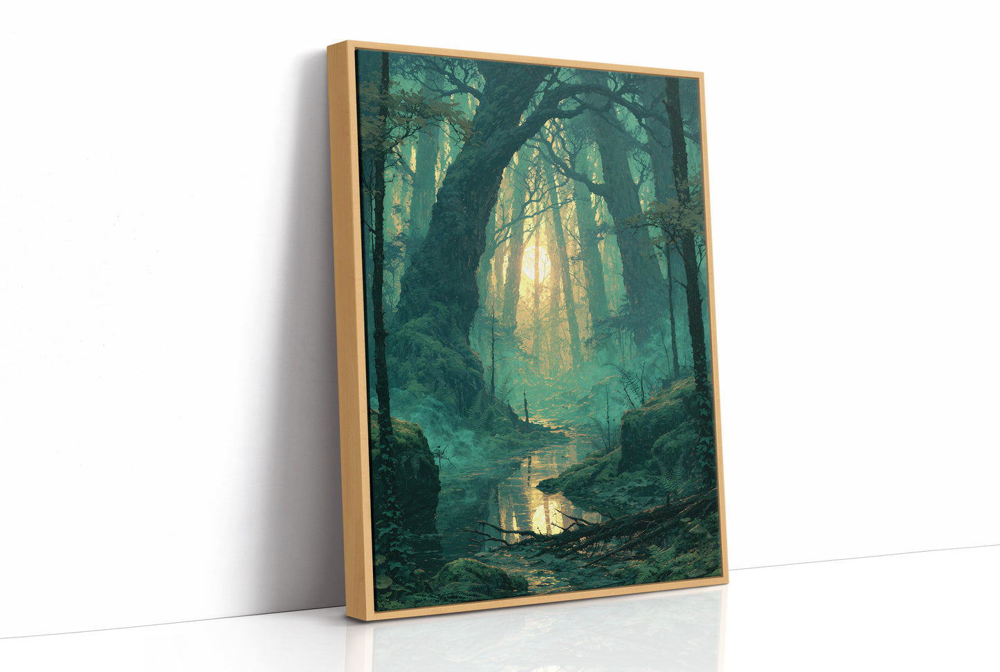 Emerald Hollow: Sunlight Through the Ferns