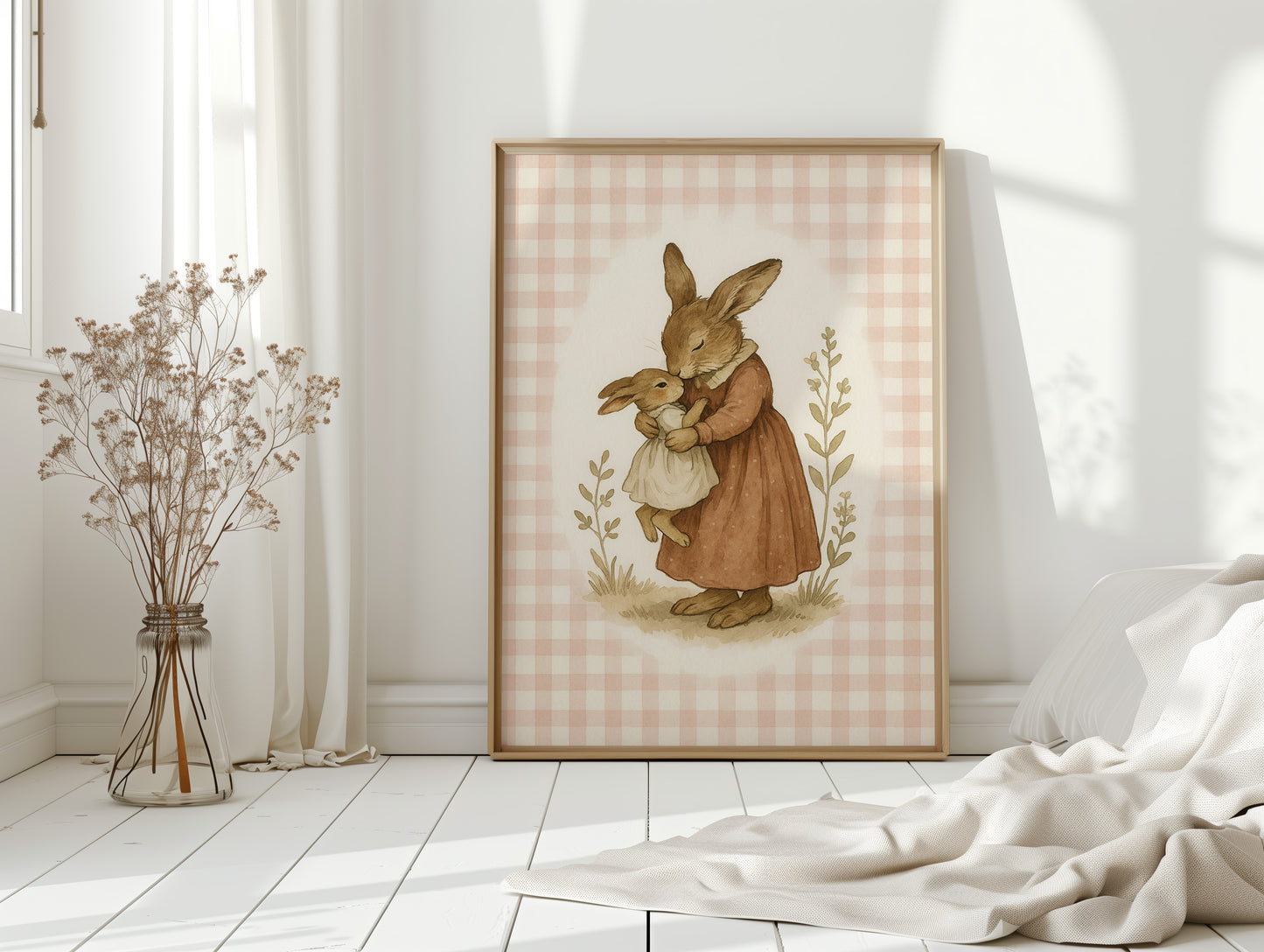 Mama Bunny’s Kiss in Gingham