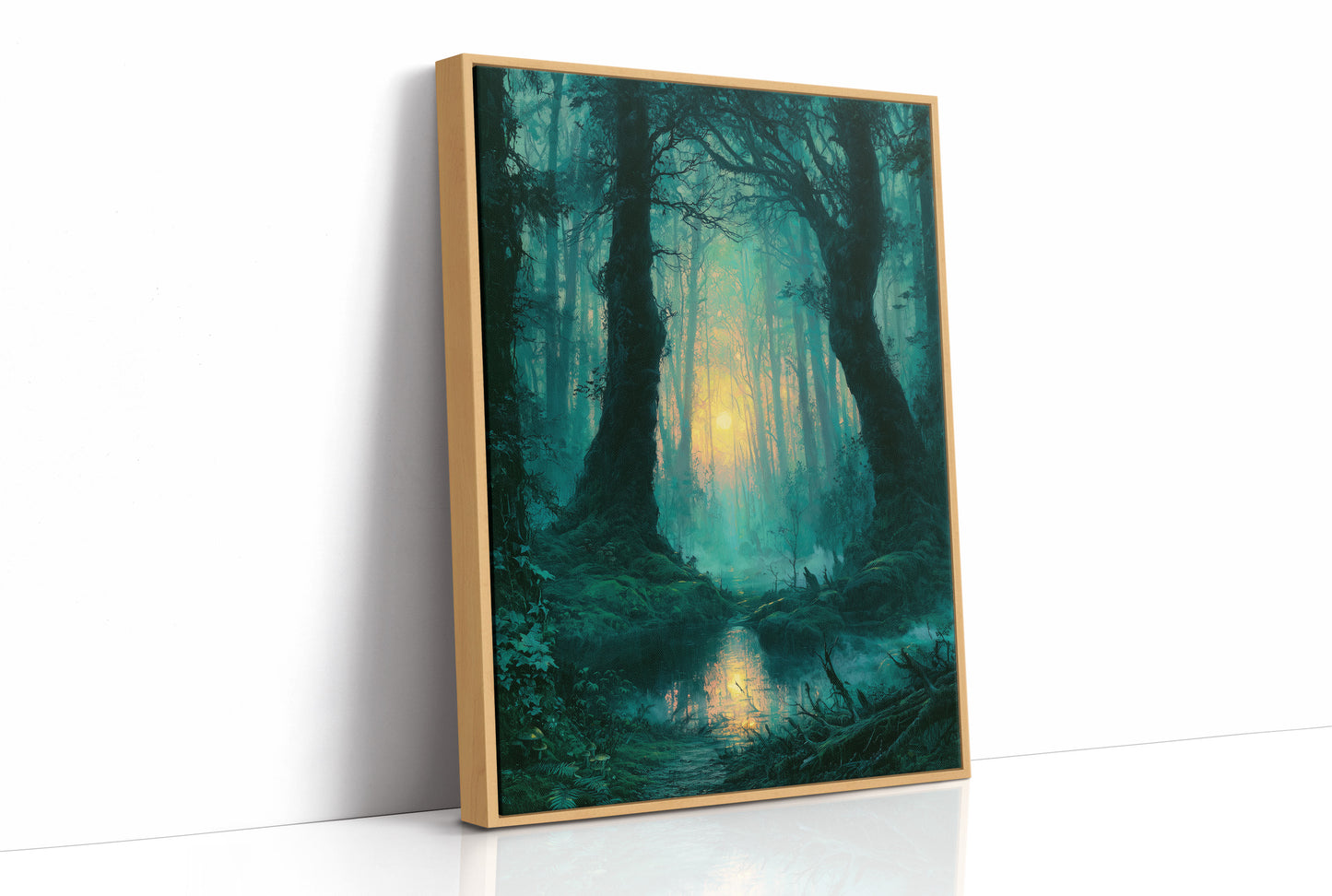 Reflected Glow: The Twin Trees of the Swamp Forest
