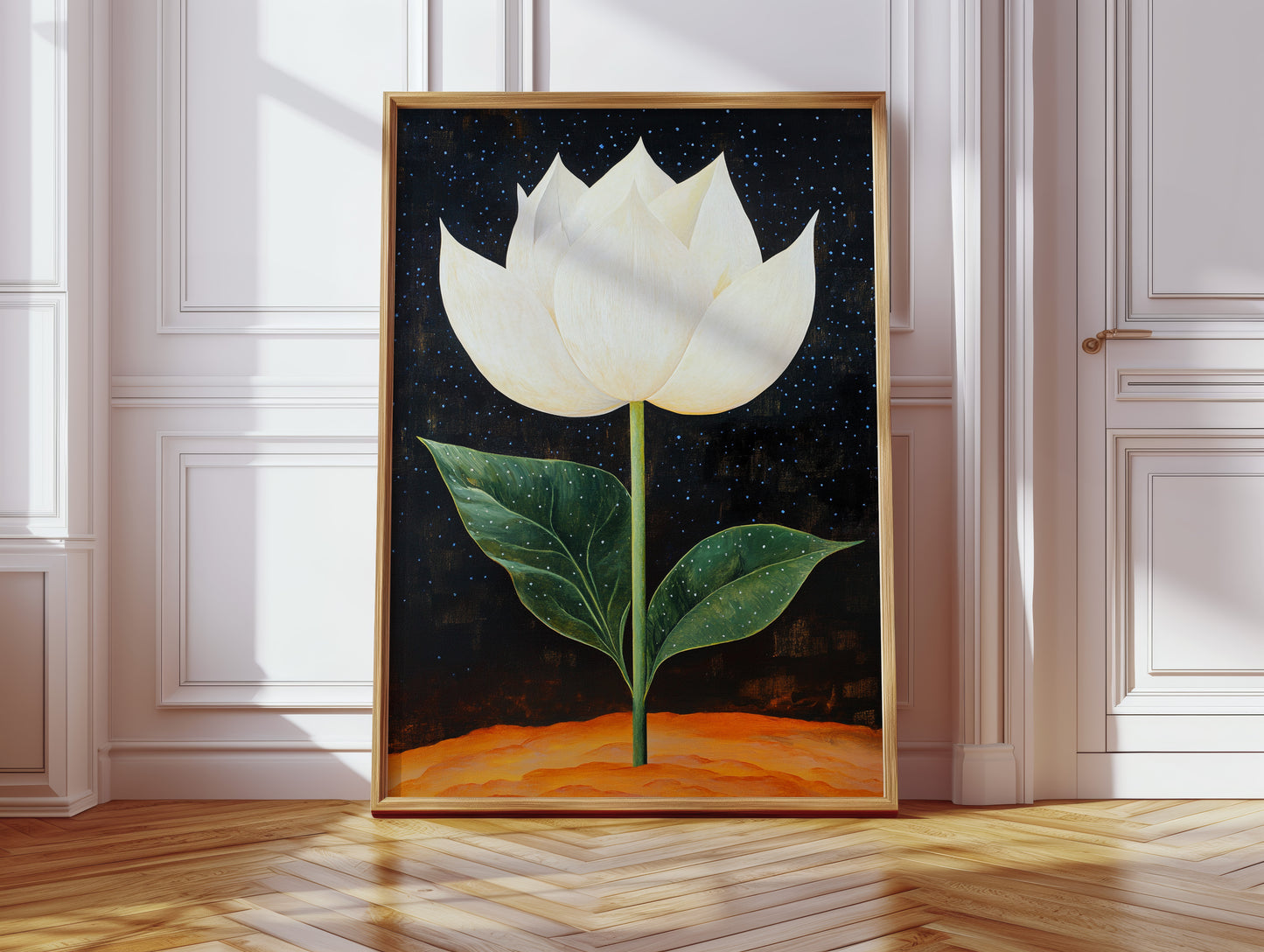 Lotus Rises Through Starlit Earth