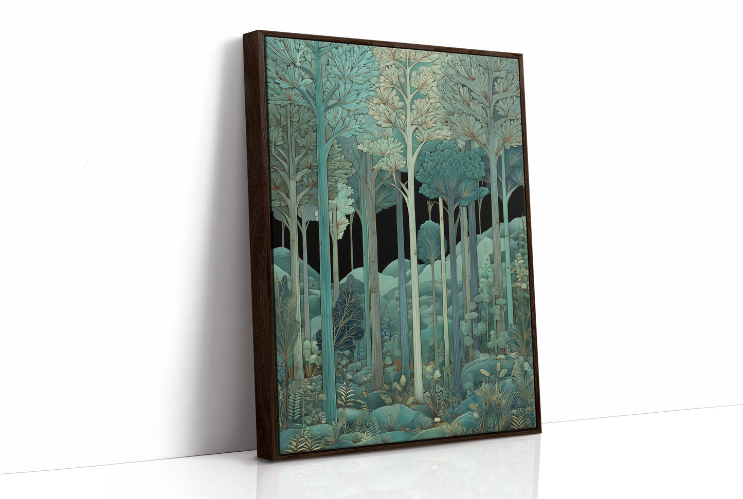 Whispers Through Teal Canopy