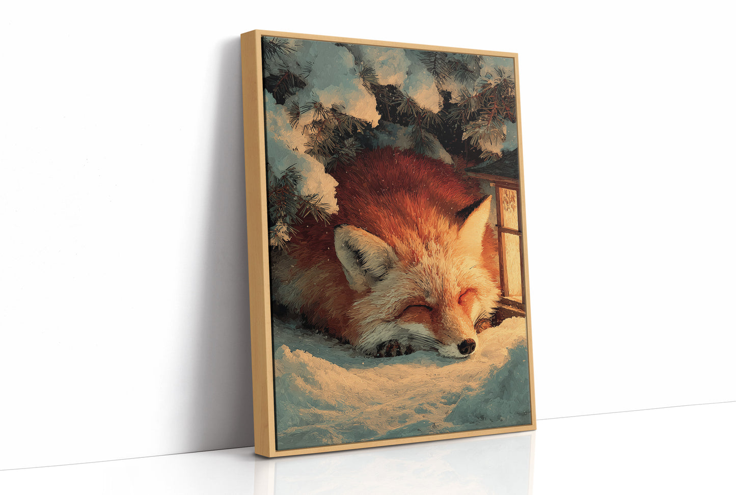 Curled Up in Winter's Glow
