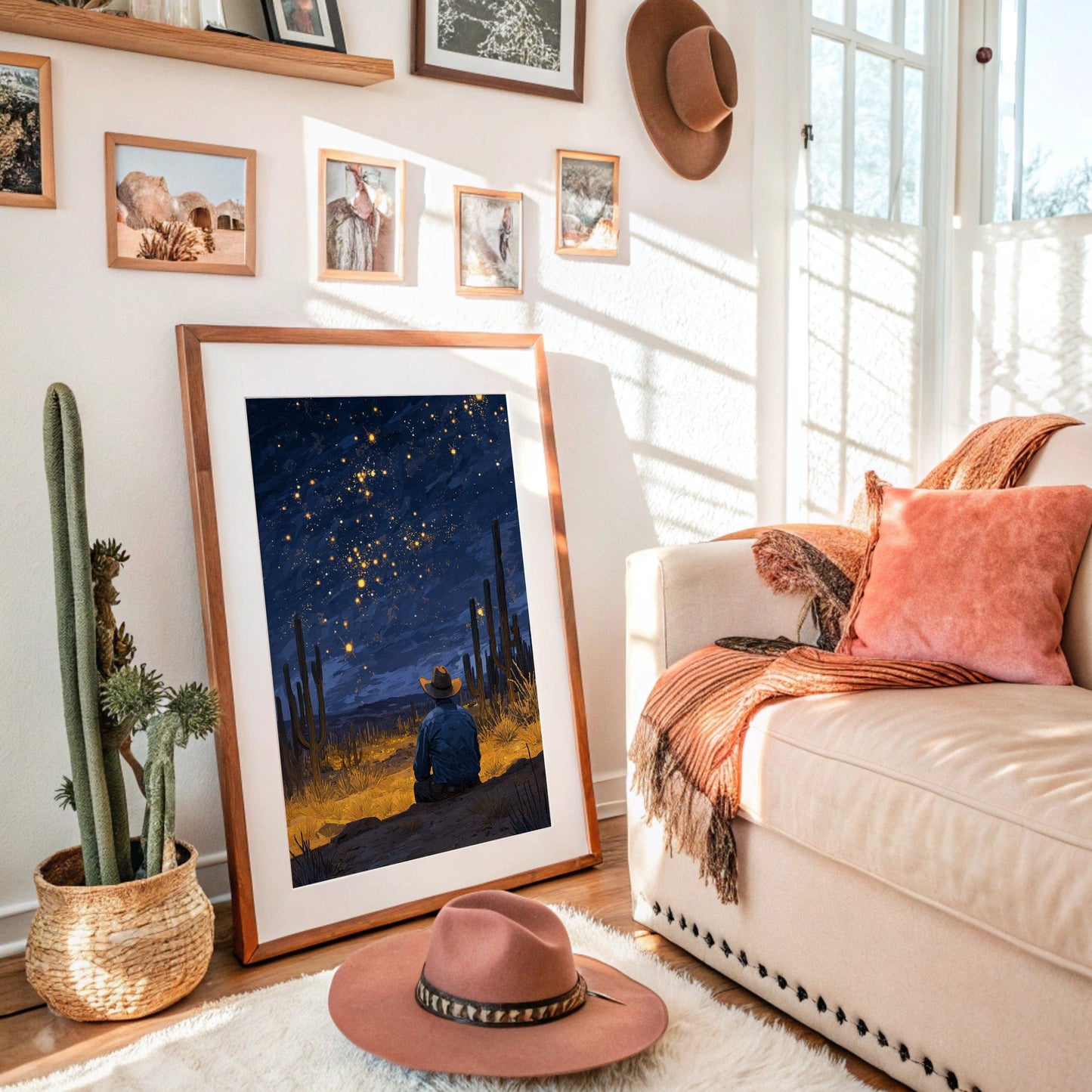 Saguaros Dance Under Desert Stars
