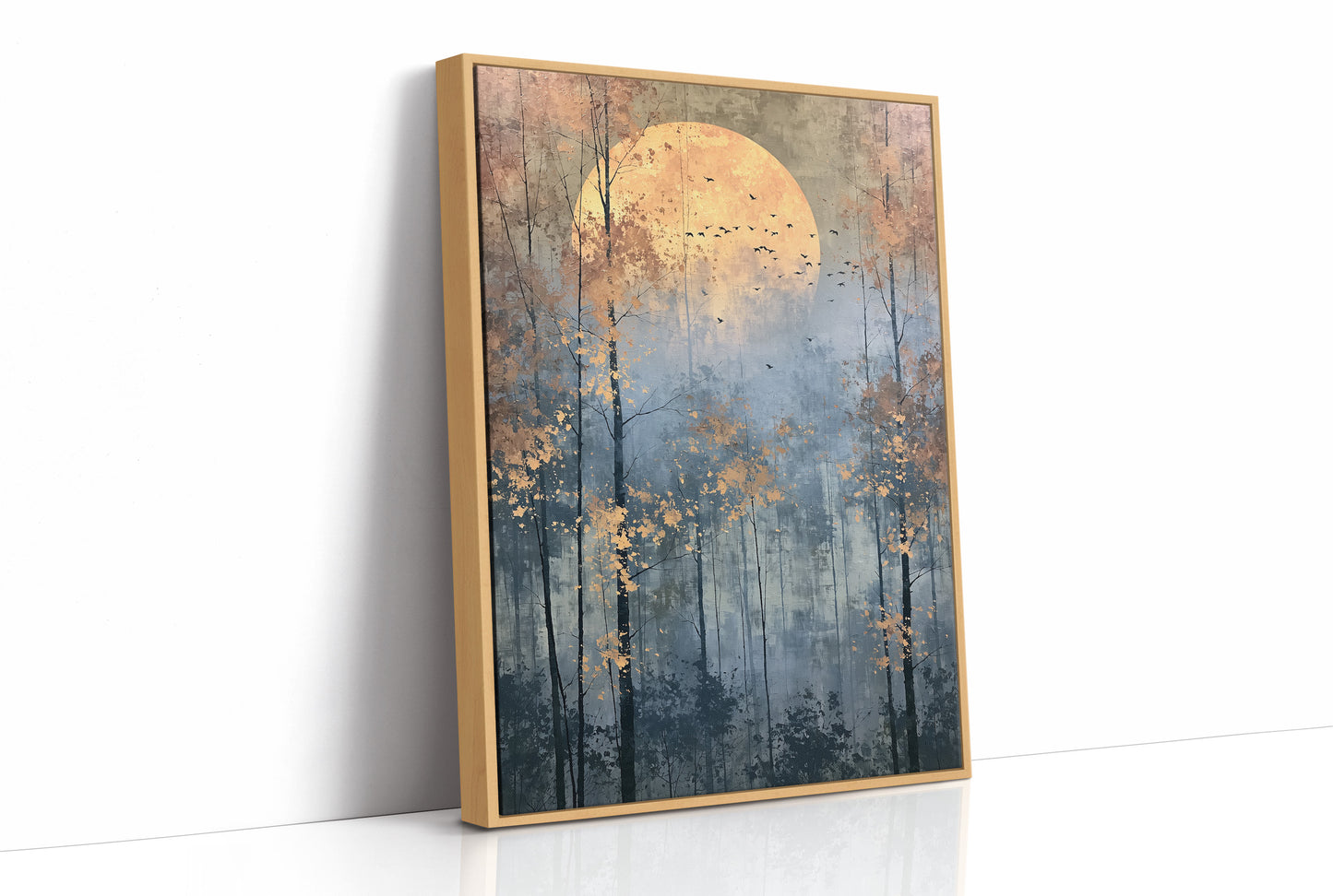 Autumn Gold Beneath the Harvest Moon