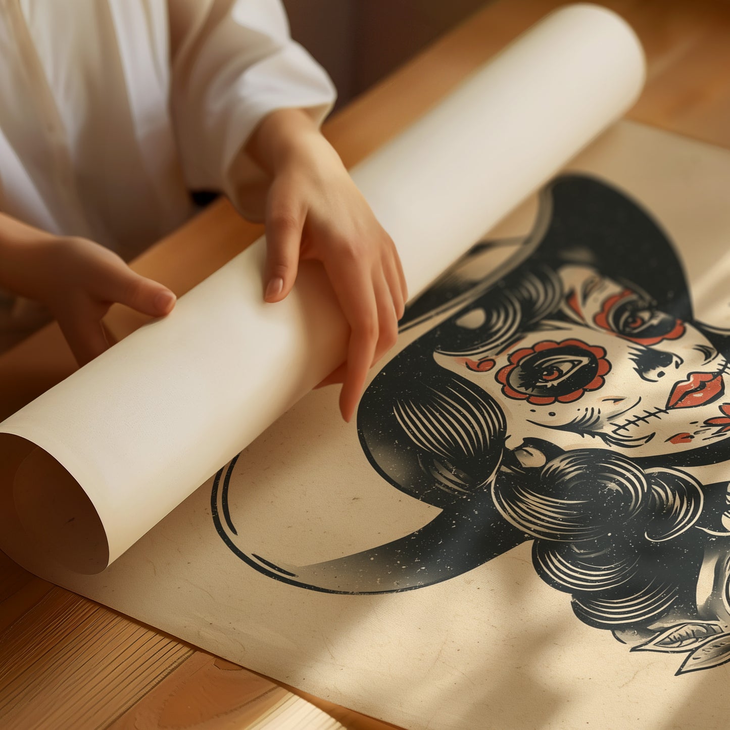 Roses Bloom Under Desert Stars