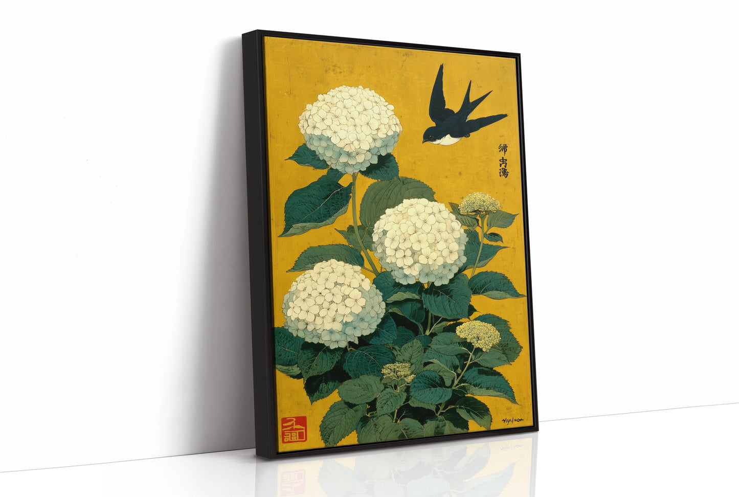 Swallow Songs Meet Summer Hydrangeas