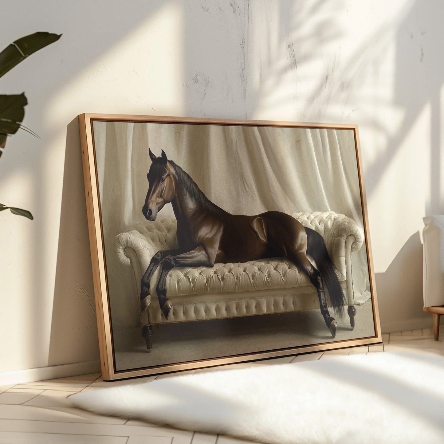 Surreal Horse Lounge Fine Art Print