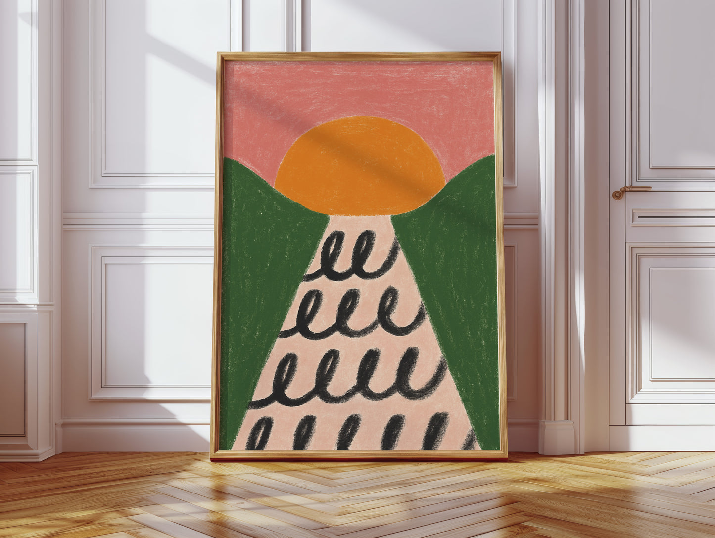 Morning Waves Roll Through Hills