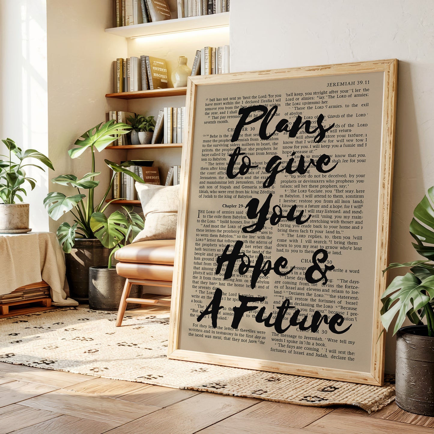Hope and a Future Scripture Overlay Print