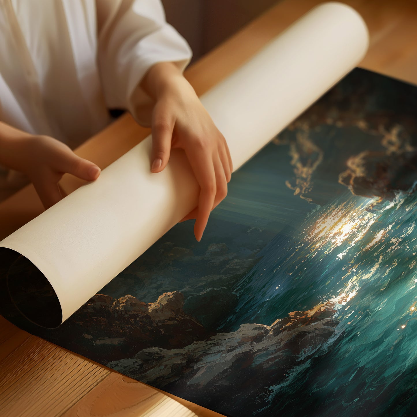 Light Finds the Sea Cave