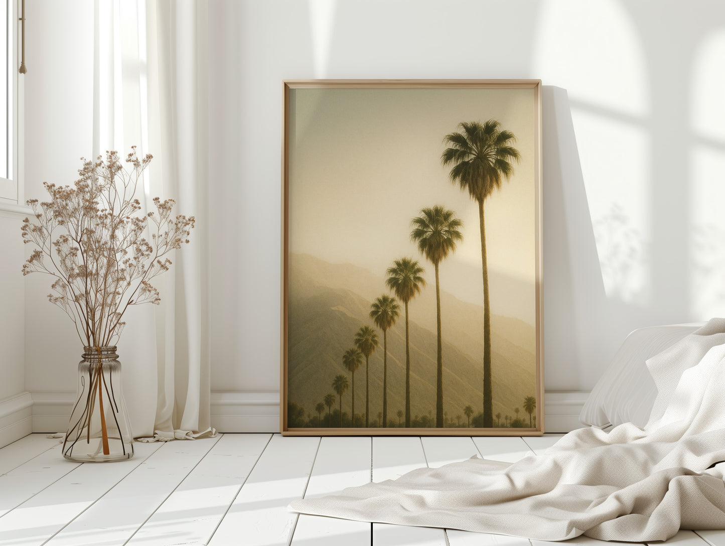 Desert Palms at Dusk