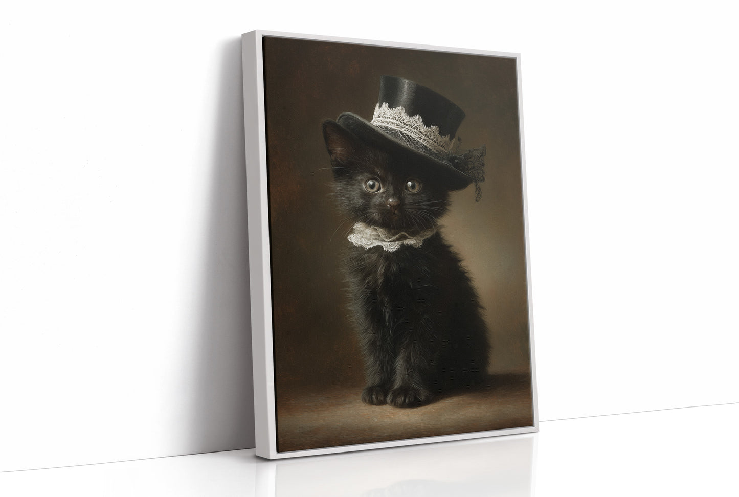 Victorian Feline In Top Hat