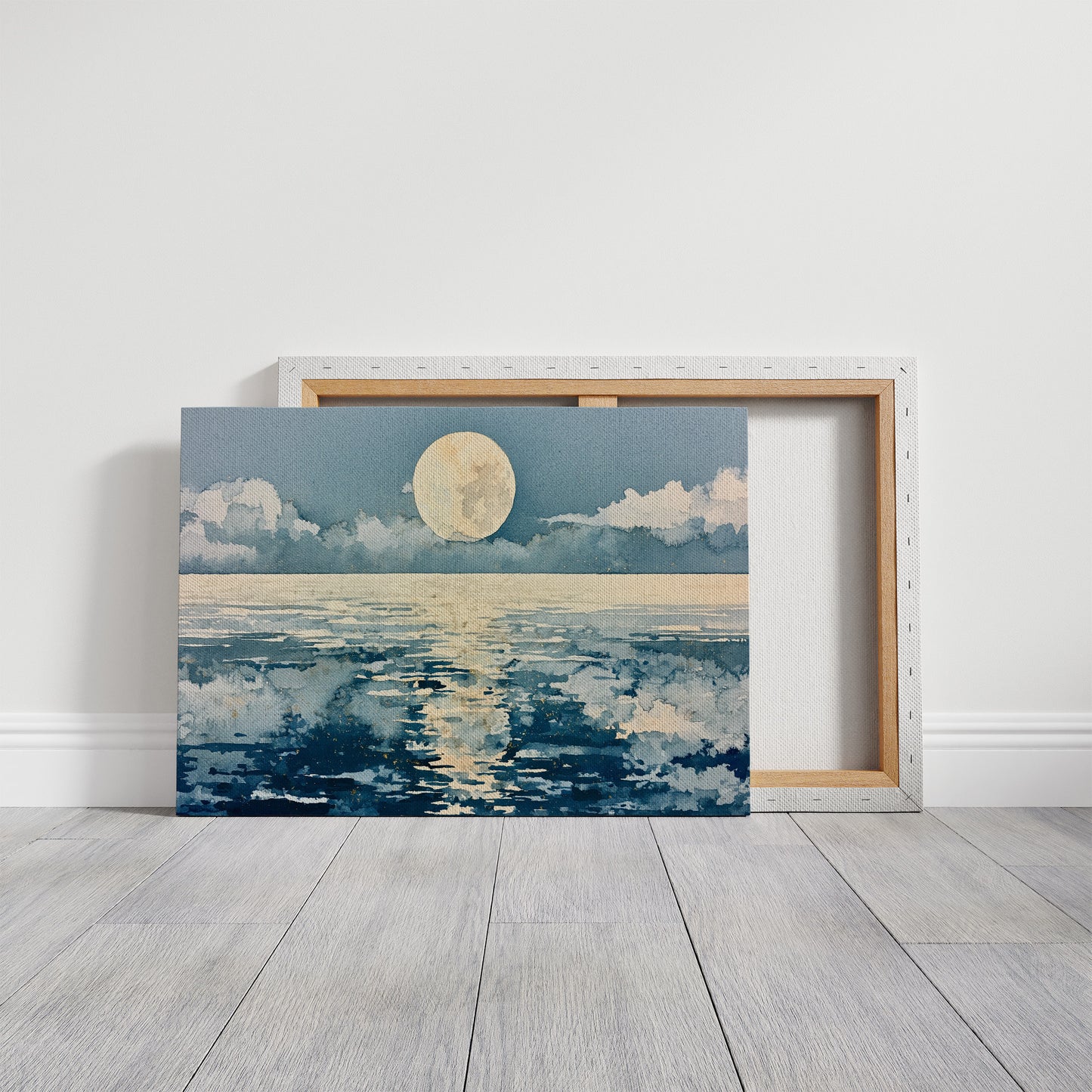 Full Moon in Watercolor
