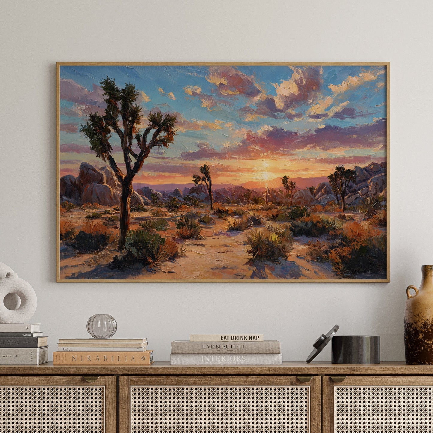 Sunset Ignites Joshua Tree's Soul