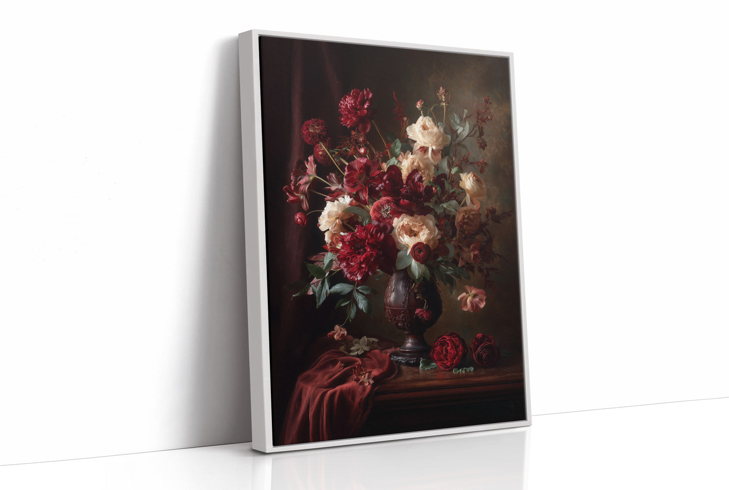 Velvet Blooms Against Midnight Walls