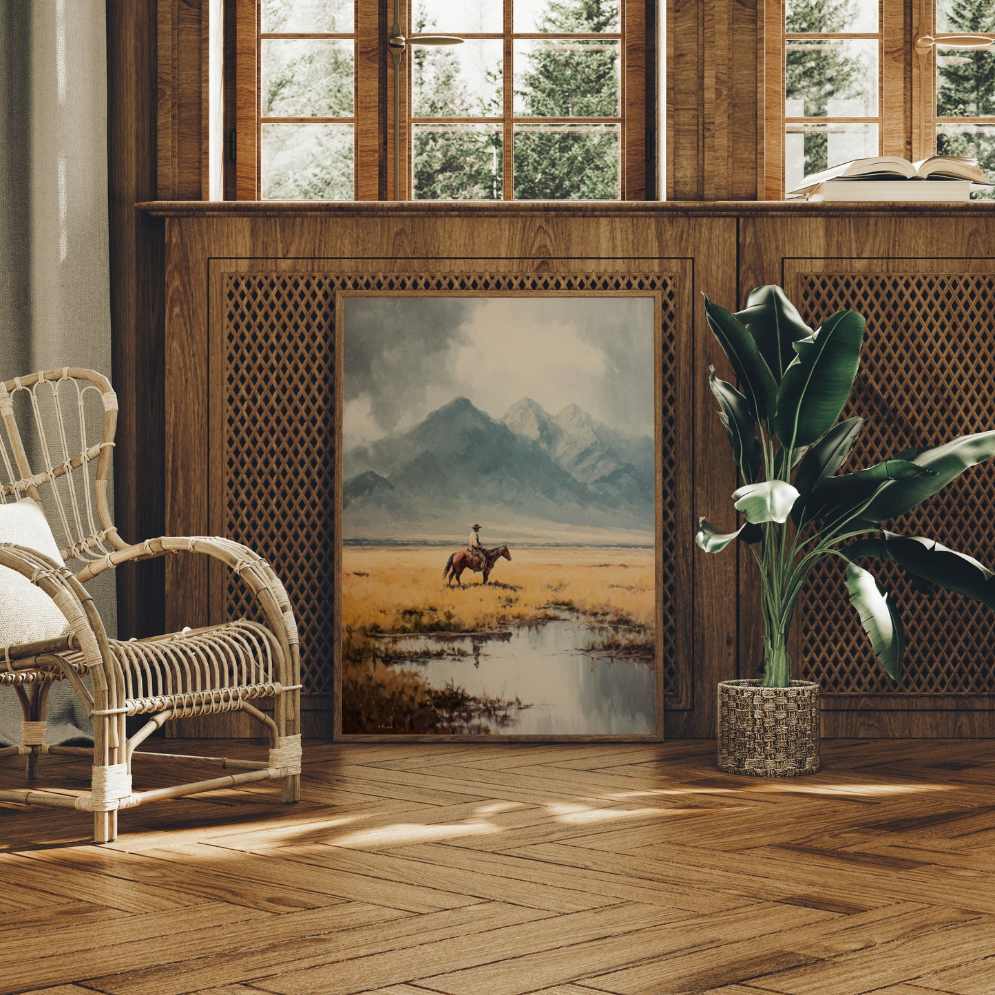 Between Mountains and Golden Grasses