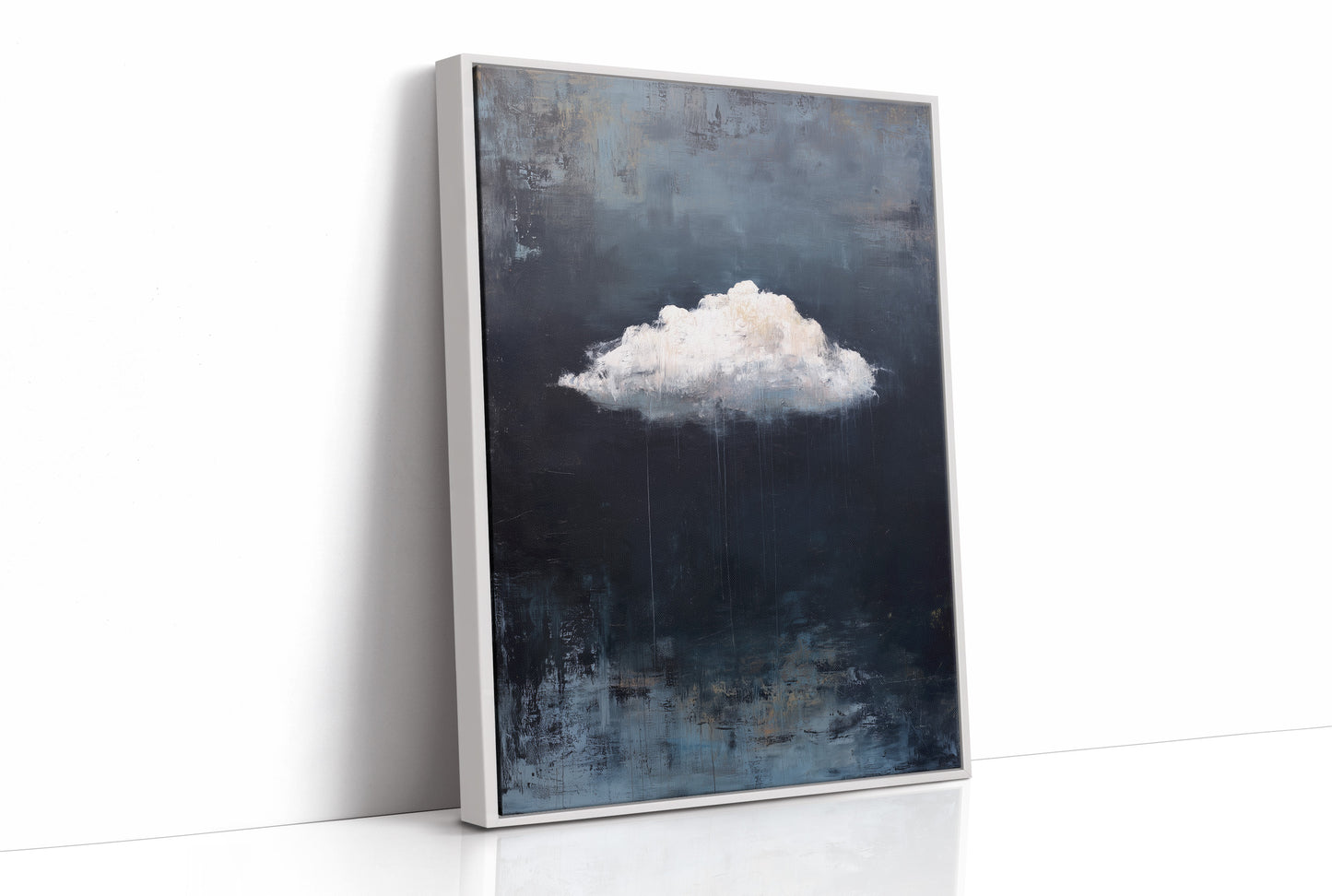 Solitary Cloud Against Dark Skies