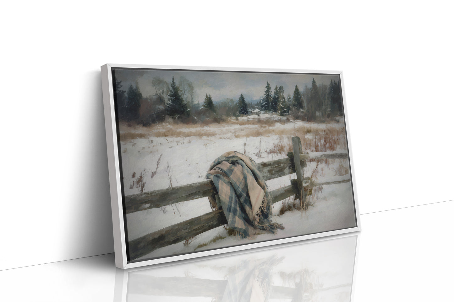 Forgotten Blanket in Winter's Embrace
