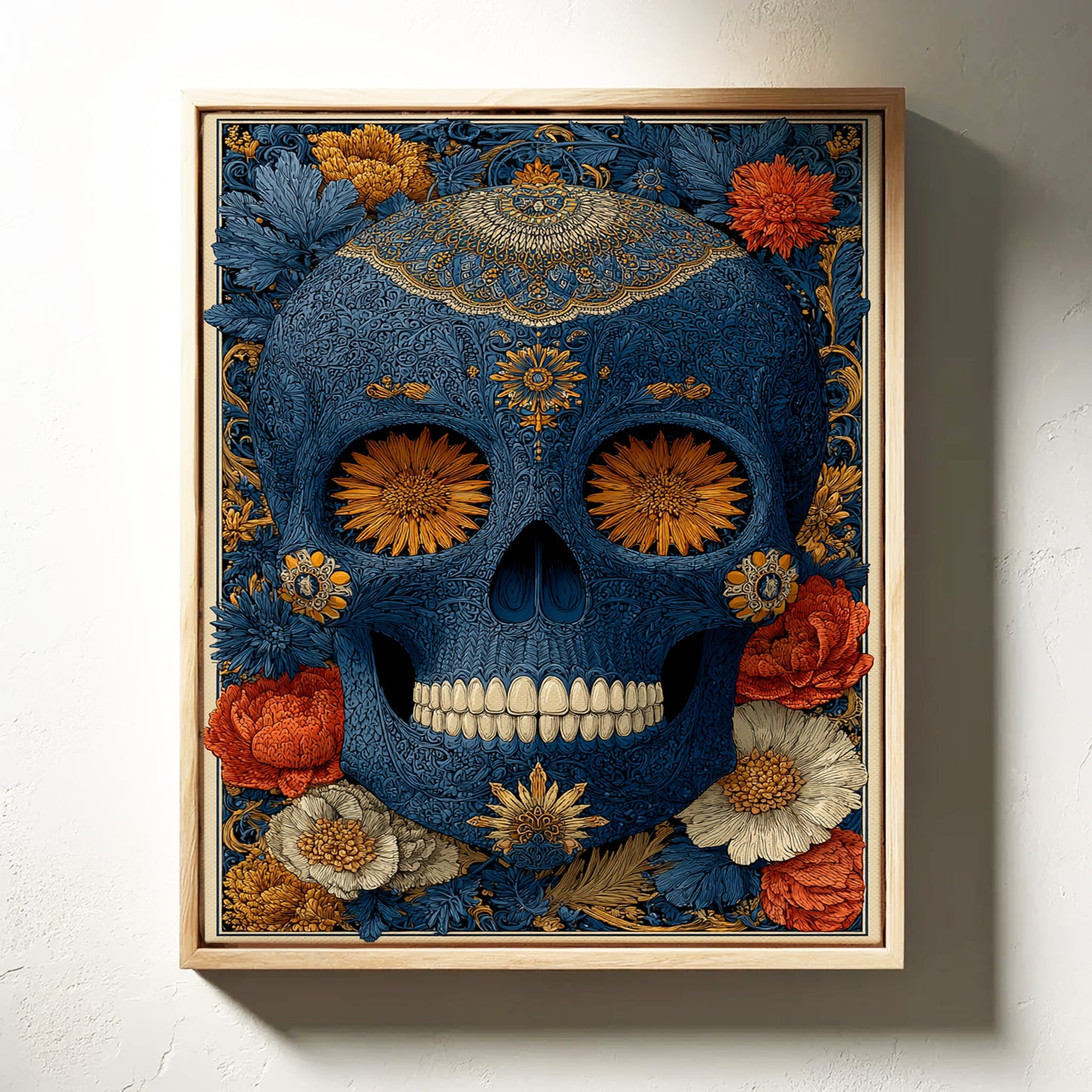 Floral Reverie Beneath Bone