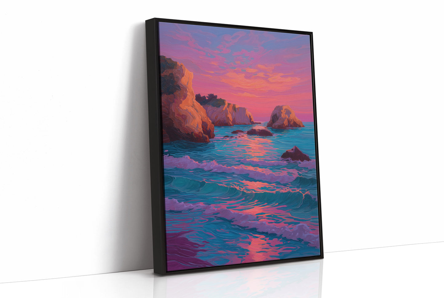 Coastal Cliffs Dance With Dusk