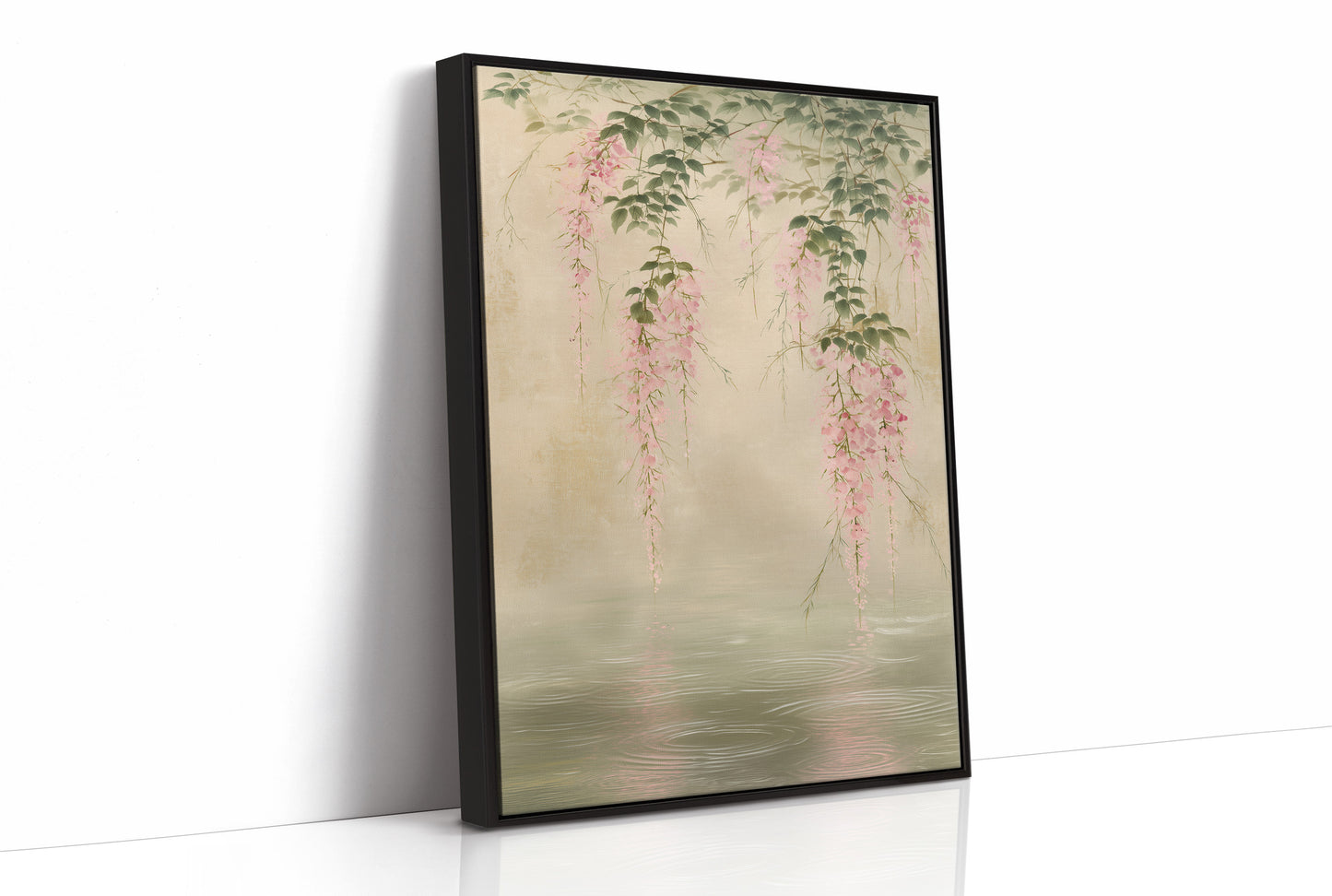 Cherry Blossoms Kiss The Water