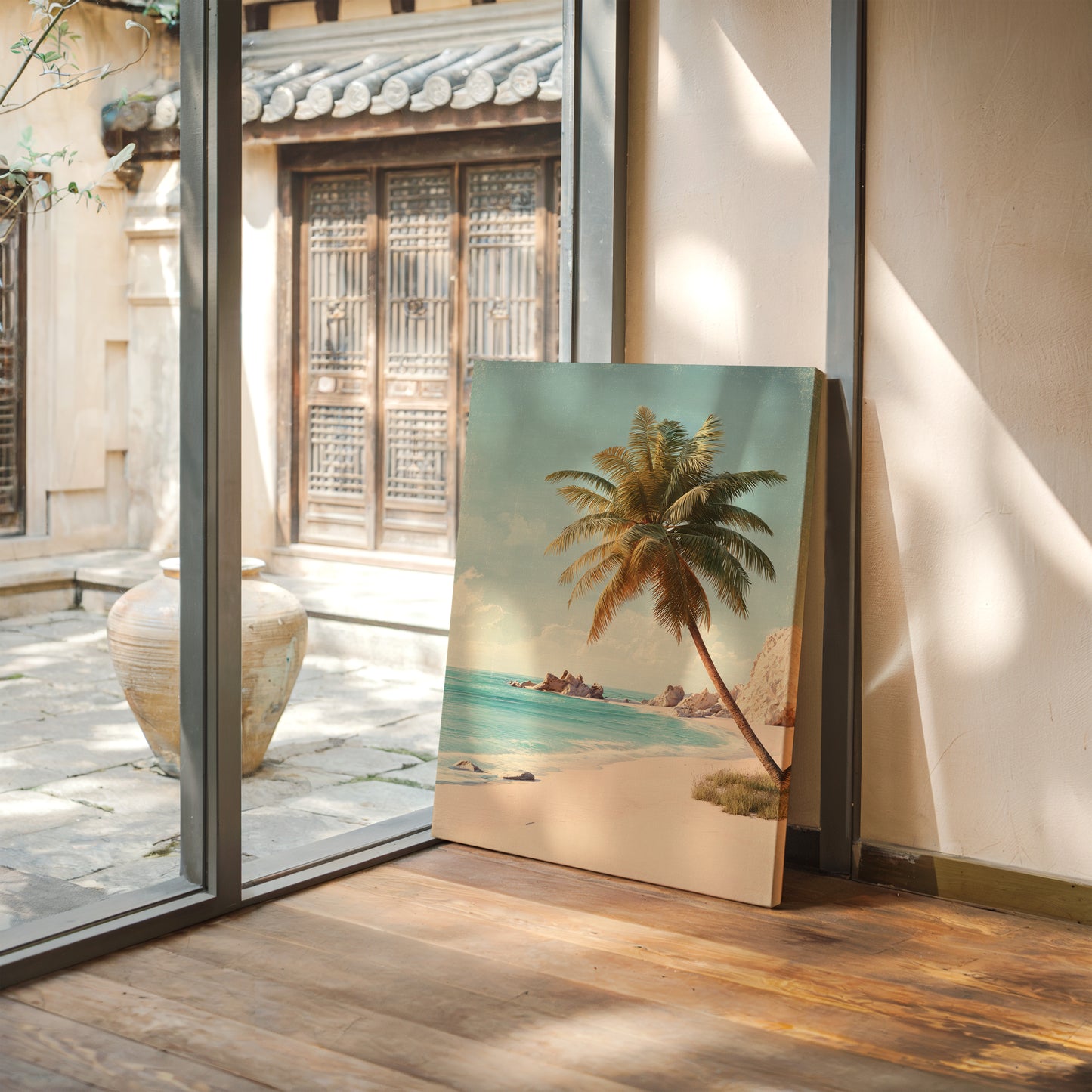 Waves Caress the Golden Shore