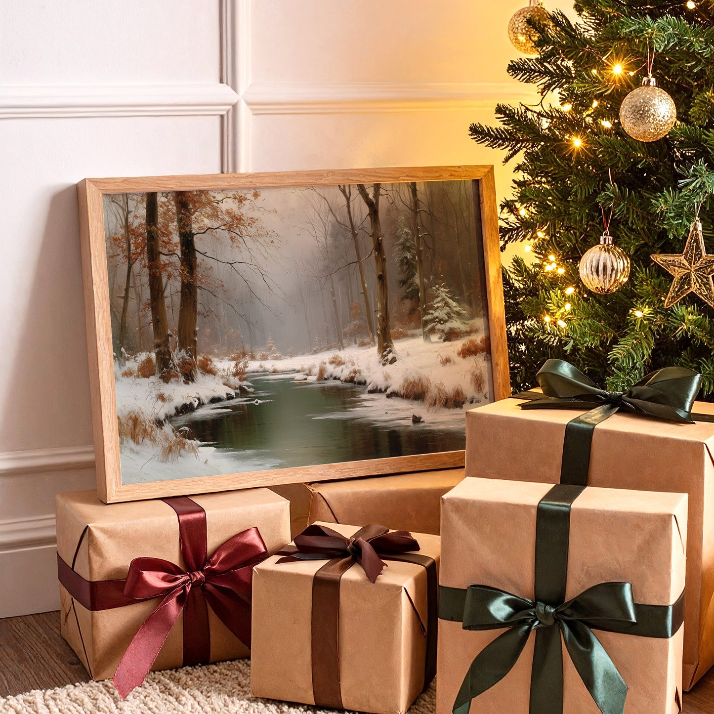 Winter Stream Carries Autumn's Memory