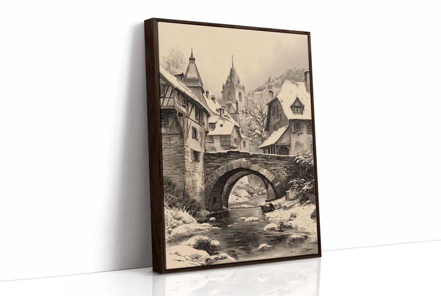 Stone Bridge Leads To Christmas